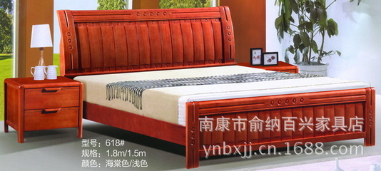 【工廠人氣款 現(xiàn)代家具高檔臥室家具實木家具 實木床進口橡木床813#】價格,廠家,圖片,床類,南康市俞納百興家具店-