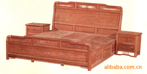 鴻福木業 A5#實木床 明清古典風格 紅木白坯家具批發圖片,鴻福木業 A5#實木床 明清古典風格 紅木白坯家具批發圖片大全,南康市鴻褔木業-6-