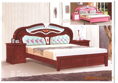 【南康康裕家具 1091#白色雙人大床 實木床 廠家直銷】價格,廠家,圖片,床類,南康康裕家具廠-