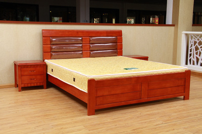 【宜家 橡木床 1.8米雙人床 1.5米實木床 婚床 簡約 大床 廠家直銷】價格,廠家,圖片,床類,南康東偉家具廠-