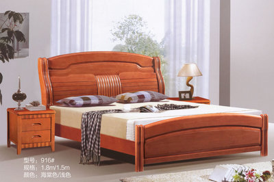 【[廠家直銷]供應實木床 精選實木床 916#環保實木床/特價床批發】價格,廠家,圖片,床類,南康市華星美家家具廠-