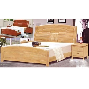 床類-大量供應(yīng)橡木床1.8米雙人床1.5米實木床813#-床類盡在阿里巴巴-南康.