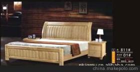 【811#精品實木床(泰國橡木)】價格,廠家,圖片,床類,南康精工木業廠-