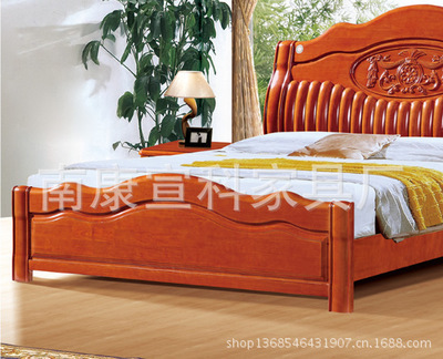 【廠家直銷 橡木床 實木床 雙人床 批發暢銷 品質有保證】價格,廠家,圖片,床類,南康宣科家具廠-