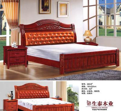 【南康生泰家具廠實木床精品年底回饋買330送一,歡迎聯系西安】價格_廠家_圖片